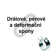 DRÁTOVÉ,PÉROVÉ A DEFORMAČNÍ  SPONY